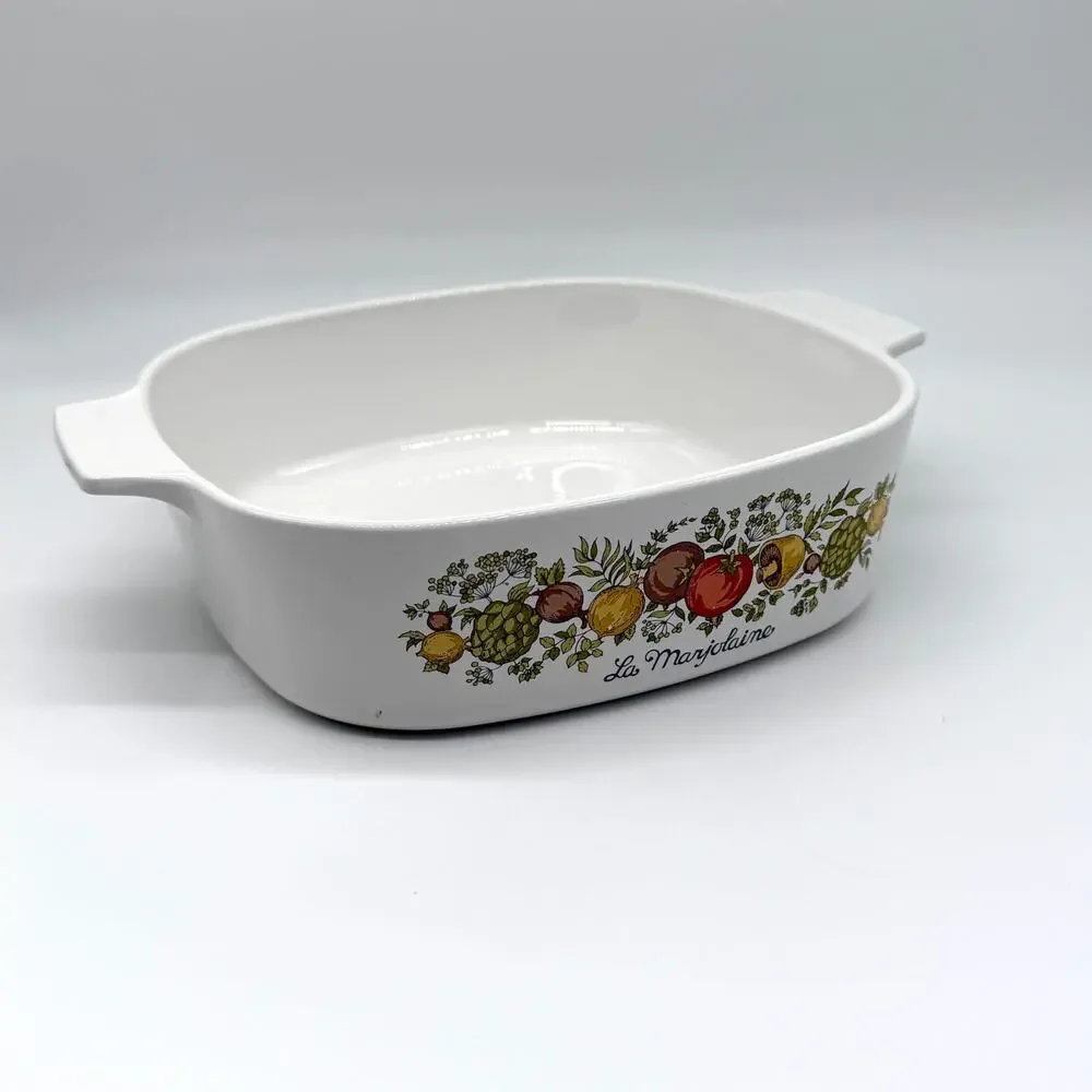 Vintage Corning Ware Spice of Life La Marjolaine A-2-B 2 Qt Casserole Dish